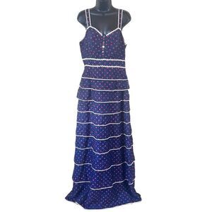 Tory Burch Ernestina Tiered Silk Maxi Dress